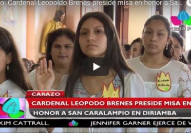 Carazo: Cardenal Leopoldo Brenes preside misa en honor a San Caralampio en Diriamba