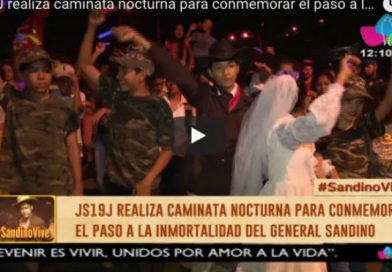 JS19J realiza caminata nocturna para conmemorar el paso a la inmortalidad del General Sandino