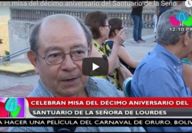 Celebran misa del décimo aniversario del Santuario de la Señora de Lourdes