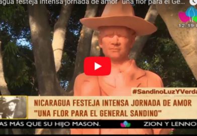 Nicaragua festeja intensa jornada de amor “una flor para el General Sandino”