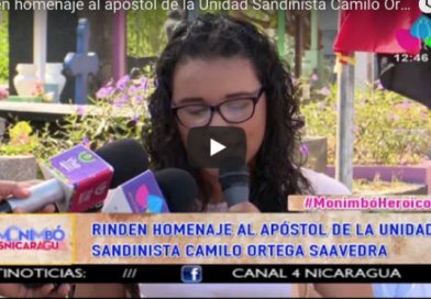 Rinden homenaje al apóstol de la Unidad Sandinista Camilo Ortega Saavedra