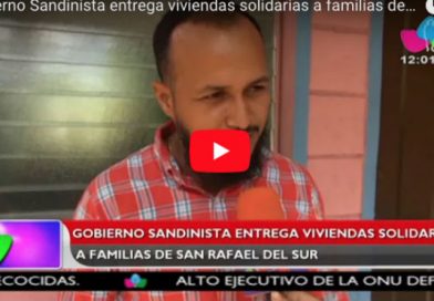 Gobierno Sandinista entrega viviendas solidarias a familias de San Rafael del Sur