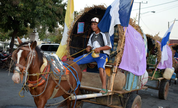 Carretas peregrinas de Granada inician su recorrido hacia el Santuario de Popoyuapa