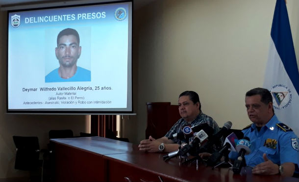 Policía Nacional presenta a sujetos que asesinaron atrozmente a las dos mujeres en Jalapa
