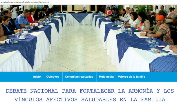 Compañera Rosario destaca participación de los nicaragüenses en el debate de la protección de las familias