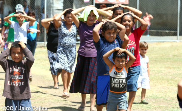 Amplia participación de las familias nicaragüenses en el primer Ejercicio Nacional Multiamenazas