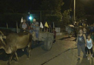 Carretas peregrinas de Tisma llegaron a Nindir&iacute; a pagar promesas al sant&iacute;simo