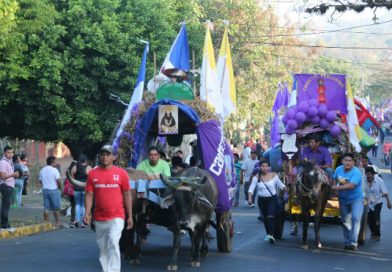 (+Fotos) Carretas peregrinas parten de Masaya rumbo a la morada de Jesús del Rescate