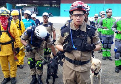 Cuerpo Unificado de Bomberos realiza ejercicio previo a la Semana Santa