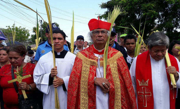 Cardenal Brenes preside misa del Domingo de Ramos