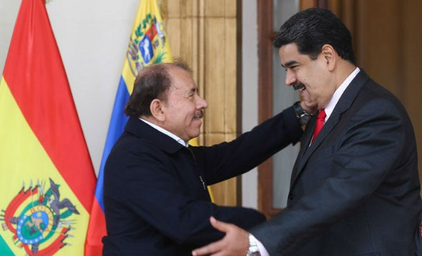Presidente Daniel fue recibido por el Presidente Nicolás Maduro, en el Palacio de Miraflores
