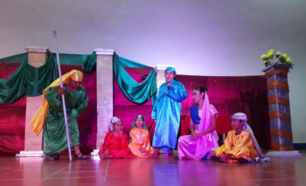 Familias de Nindirí disfrutan del Teatro Popular La Judea