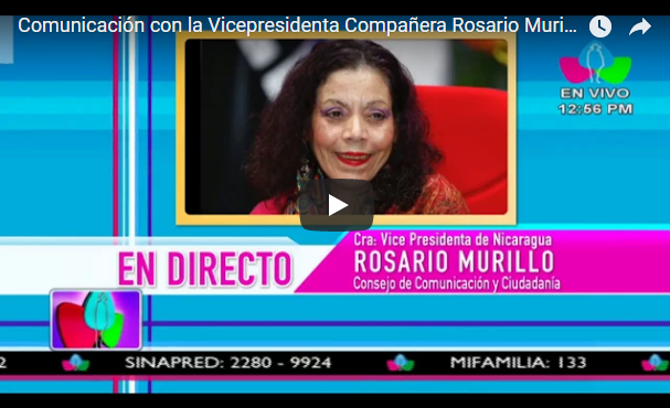 Comunicación con la Vicepresidenta Compañera Rosario Murillo, 05 de Marzo 2018