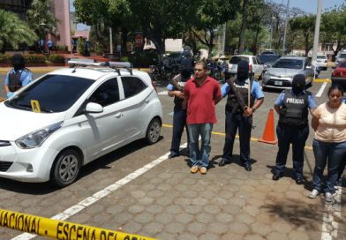Polic&iacute;a Nacional presenta a secuestradores de ni&ntilde;o en Chinandega