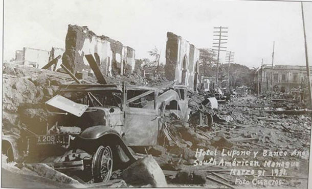 Se conmemoran 87 años del primer terremoto que destruyó Managua en 1931