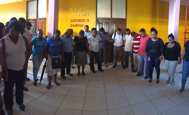 El Caribe Norte se suma a la cadena de oración por la paz en Nicaragua