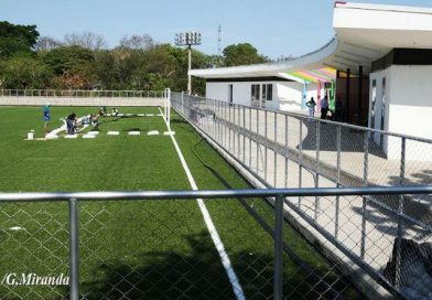 Familias contentas por construcción de complejo deportivo en Masaya