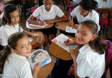 Niños de Villa Fraternidad rinden homenaje al Comandante Tomás Borge