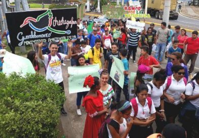 Chinandega: JS19J realiza caminata promoviendo acciones de protección al medioambiente