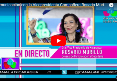 Comunicación con la Vicepresidenta Compañera Rosario Murillo, 16 de Abril 2018