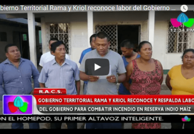Gobierno Territorial Rama y Kriol reconoce labor del Gobierno para combatir incendio en Indio Maíz
