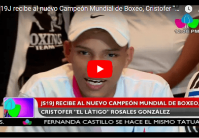 JS19J recibe al nuevo Campeón Mundial de Boxeo, Cristofer "El Látigo" Rosales González