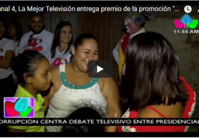 Canal 4, La Mejor Televisión entrega premio de la promoción "La Playa de Premios"