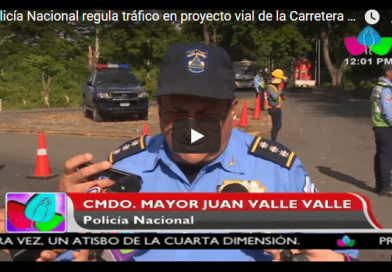 Policía Nacional regula tráfico en proyecto vial de la Carretera Norte