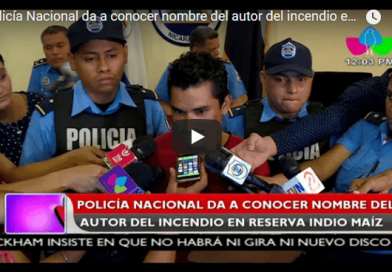 Policía Nacional da a conocer nombre del autor del incendio en Reserva Indio Maíz