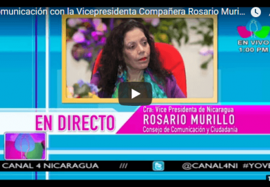 Comunicación con la Vicepresidenta Compañera Rosario Murillo, 19 de Abril 2018