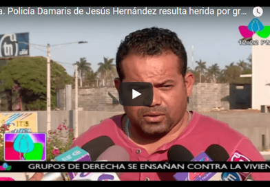 Cra. Policía Damaris de Jesús Hernández resulta herida por grupos desestabilizadores de la derecha