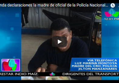 Brinda declaraciones la madre de oficial de la Policía Nacional que fue asesinado por la derecha