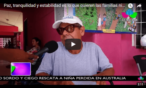 Paz, tranquilidad y estabilidad es lo que quieren las familias nicaragüenses