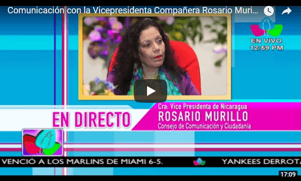 Comunicación con la Vicepresidenta Compañera Rosario Murillo, 24 de Abril 2018