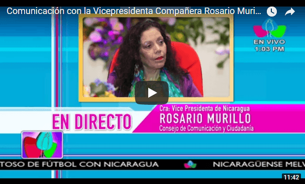 Comunicación con la Vicepresidenta Compañera Rosario Murillo, 25 de Abril 2018