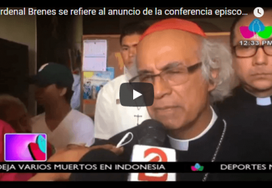 Cardenal Brenes se refiere al anuncio de la conferencia episcopal de ser mediadores del diálogo