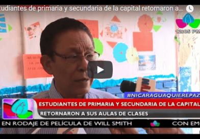 Estudiantes de primaria y secundaria de la capital retornaron a sus aulas de clases