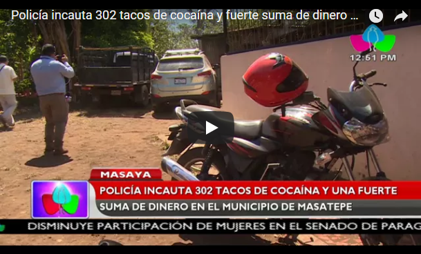 Policía incauta 302 tacos de cocaína y fuerte suma de dinero en el municipio de Masatepe