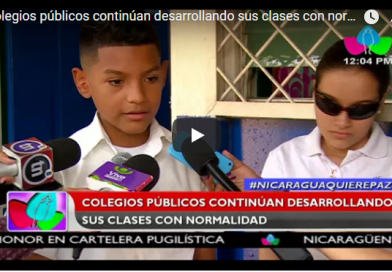 Colegios públicos continúan desarrollando sus clases con normalidad