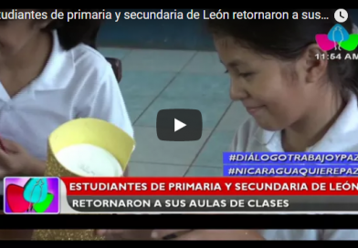 Estudiantes de primaria y secundaria de León retornaron a sus aulas de clases