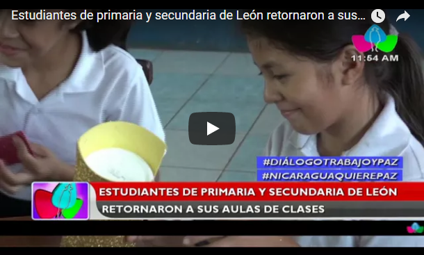Estudiantes de primaria y secundaria de León retornaron a sus aulas de clases