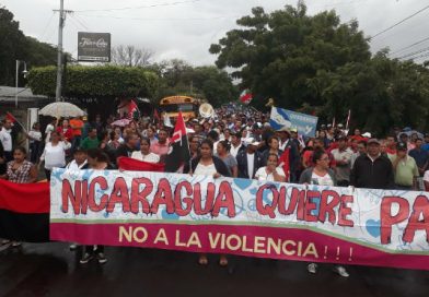 Familias de San Jorge dicen si al diálogo y la paz en Nicaragua