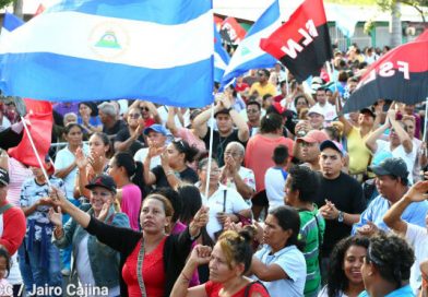 Pueblo capitalino unido por la paz en Nicaragua