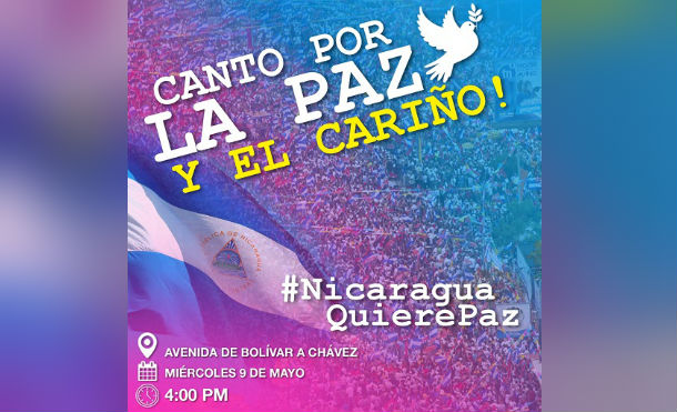 Pueblo nicaragüense pedirá por la Paz y el Cariño desde la Avenida de Bolívar a Chávez