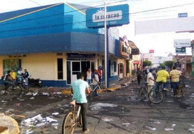 Así amanece Masaya después del saqueo y la destrucción ocasionada por delincuentes