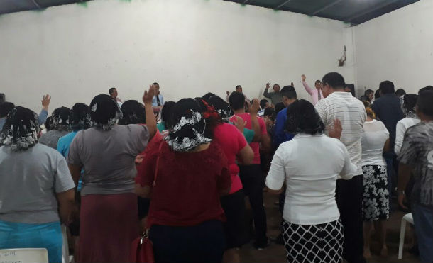 Pastores de San Rafael del Sur se unen en oración por la paz de Nicaragua