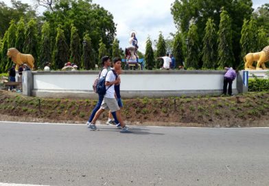 Municipalidad instala imagen de la Inmaculada Concepción de María en Paseo de Los Leones