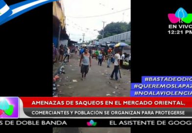 Amenazas de saqueo en el mercado Oriental