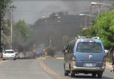 Habitantes de San Rafael del Sur rechazan tranque de transportistas