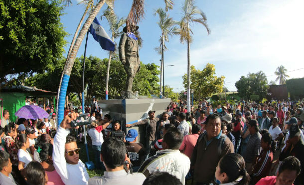 Vándalos tratan de evitar que el pueblo de Niquinohomo celebre en Paz y Alegría el Día de la Dignidad Nacional
